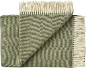 Narzuta Rømø 140 x 240 cm zielona – elegancka, miękka tkanina, nowoczesny design