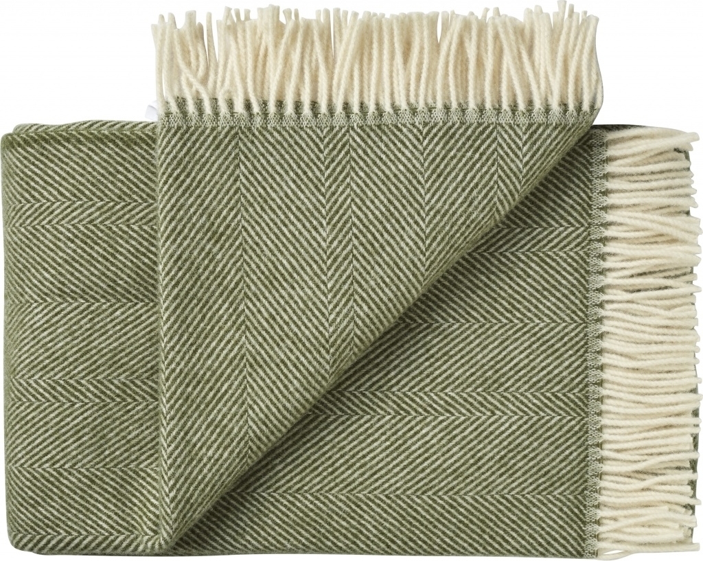 Narzuta Rømø 140 x 240 cm zielona – elegancka, miękka tkanina, nowoczesny design