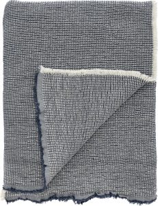 Narzuta Waffle 130 x 170 cm – elegancka niebieska narzuta w stylu waffle, idealna do sypialni i salonu