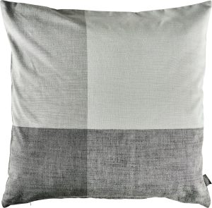 Poduszka dekoracyjna Check 50 x 50 cm szara – nowoczesny design, uniwersalny kolor, komfortowy materiał