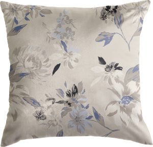 Poduszka dekoracyjna History Bloom 50 x 50 cm beżowa – stylowy dodatek, wygodna, dekoracyjna, materiał wysokiej jakości