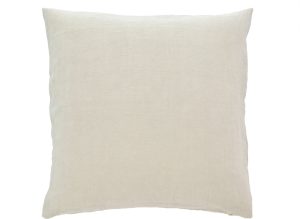 Poduszka dekoracyjna Linen 50 x 50 cm jasnobeżowa – stylowy dodatek, naturalny materiał, uniwersalny kolor