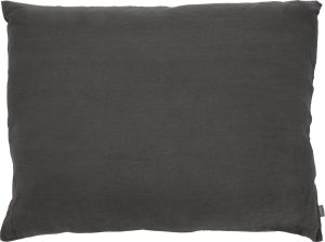 Poduszka Linen 60 x 80 cm szara – elegancki wygląd, miękki materiał, idealna do sypialni