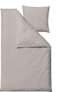 Pościel Clear 140 x 220 cm beżowa z poszewką na poduszkę 60 x 63 cm – elegancki design, komfortowy materiał