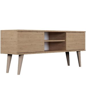 Szafka RTV 120 Toronto Artisan – elegancka, drewniana, w stylu skandynawskim, 120 cm