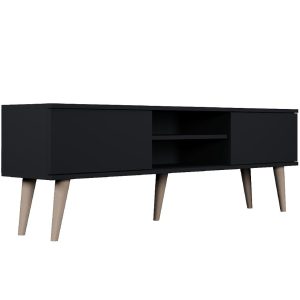 Szafka RTV 160 Toronto Czarny – nowoczesny design, funkcjonalność, wysoka jakość