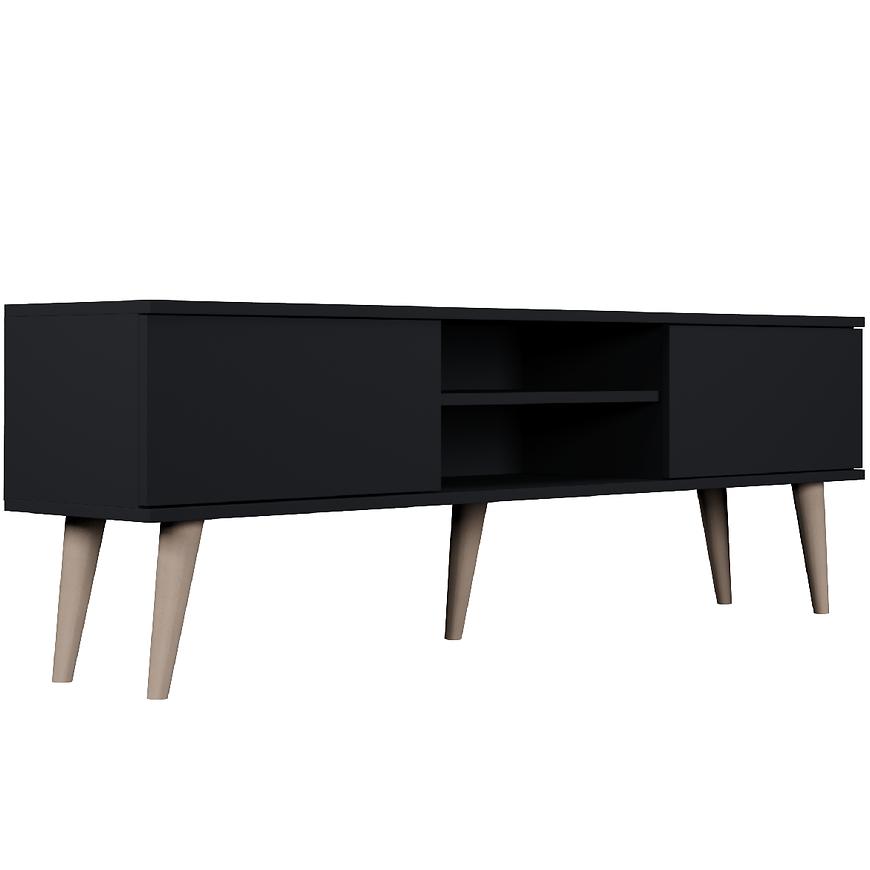 Szafka RTV 160 Toronto Czarny – nowoczesny design, funkcjonalność, wysoka jakość