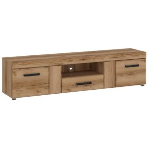 Szafka RTV 2D1S Cortina Cnaf02 Dąb Grandson – nowoczesny design, funkcjonalność, naturalny kolor