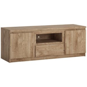 Szafka RTV 2D1S Fribo Frif02 Dąb Ribbeck Złoty – elegancki design, funkcjonalność, stylowy kolor