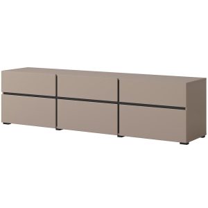 Szafka RTV Cross 3k3s Congo/Czarny 41 – elegancka, funkcjonalna, nowoczesna, wykonana z wysokiej jakości materiałów