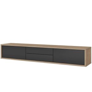 Szafka RTV Frida 2k2s 39 Dąb Olejowany/Antracyt – nowoczesny design, funkcjonalne przechowywanie, trwałe materiały