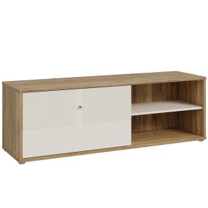 Szafka RTV Funda RNKT121 – nowoczesny design, funkcjonalność, kolor dąb, materiał płyta MDF