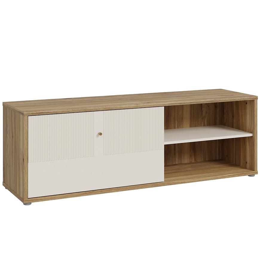 Szafka RTV Funda RNKT121 – nowoczesny design, funkcjonalność, kolor dąb, materiał płyta MDF
