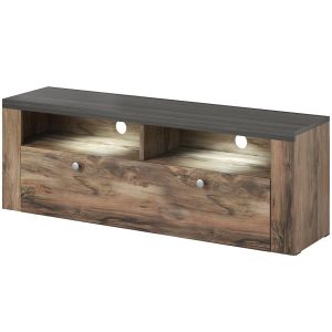 Szafka RTV Larona 41 satin nussbaum – elegancki design, kolor orzechowy, funkcjonalność