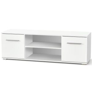 Szafka RTV Lima RTV-1 – elegancki design, biały kolor, funkcjonalność
