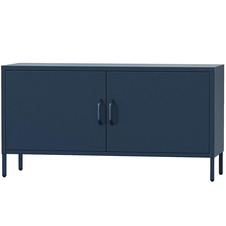 Szafka RTV Metalowa Rosa Modern Dark Blue – styl industrialny, odporna na zarysowania, pojemna, elegancki kolor ciemnoniebieski