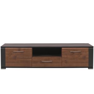 Szafka RTV Naomi Na-1 Orzech/Wenge – elegancki design, funkcjonalność, wysoka jakość wykonania