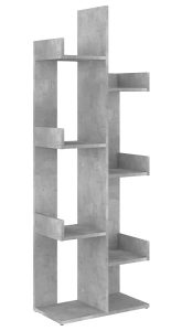 Nowoczesny regał z półkami beton F7-B09