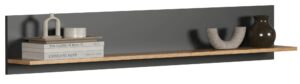 Półka ścienna 150 cm grafit + dąb evok N7-B38