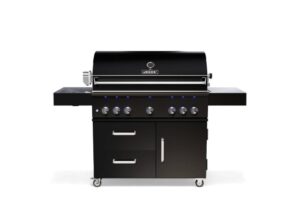 Grill ogrodowy gazowy PRO 5-palnikowy VESUVIUS  178,6×60 Marroni Grills czarny