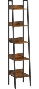 Industrialny wąski metalowy regał rustykalny brąz D6-T24