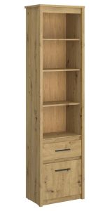 Wysoki półotwarty regał dąb artisan L2-H85