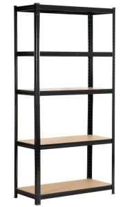 Czarny metalowy regał do garażu 180 cm D4-P07