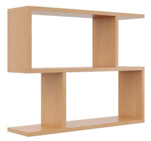 Minimalistyczna półka ścienna w kolorze buk P4-E75