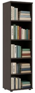Minimalistyczny regał na książki wenge E5-F39
