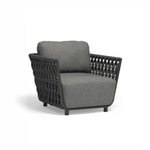 Duży fotel ogrodowy premium HUG 95x85x83 Couture Jardin antracytowy aluminium