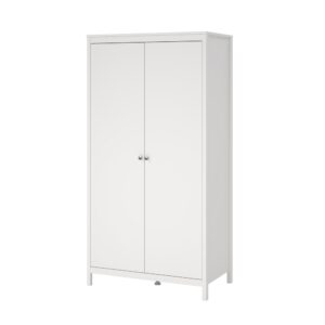 Szafa dwudrzwiowa biała mat 102 x 199 cm Madrid – elegancka, funkcjonalna, minimalistyczna