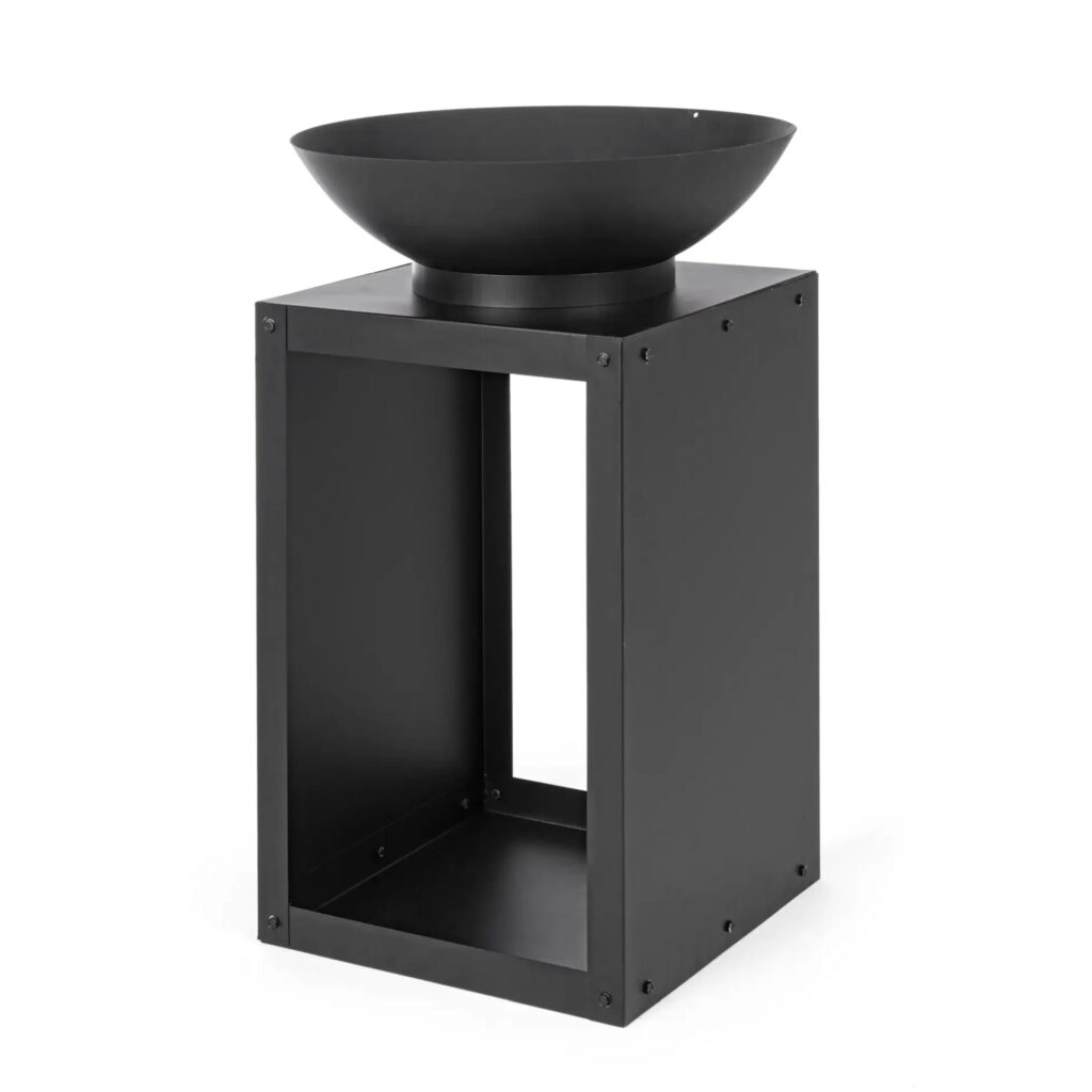 Palenisko na drewno EFESTO 50×50 Bizzotto czarne stal