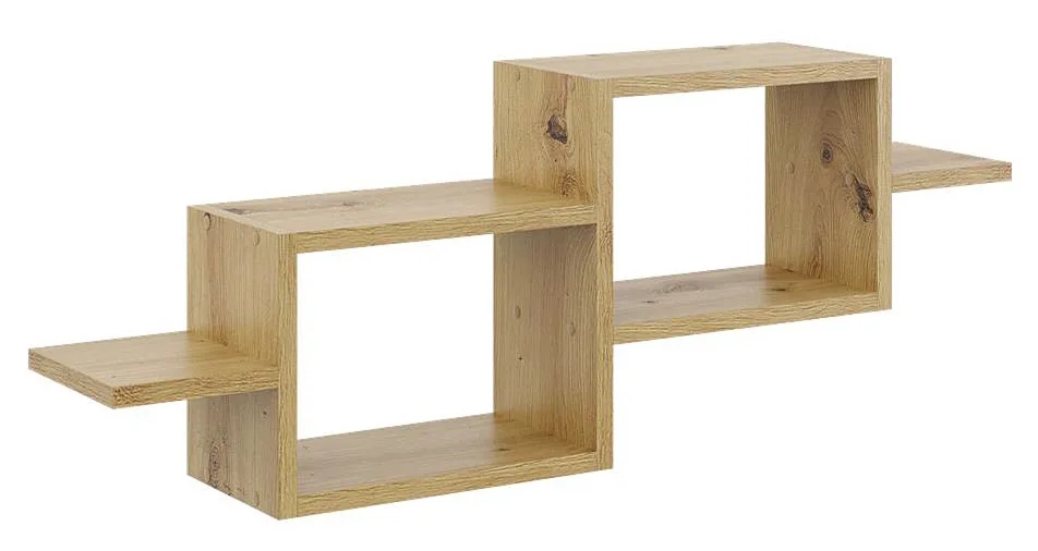 Minimalistyczna półka ścienna w kolorze dąb artisan L1-N55