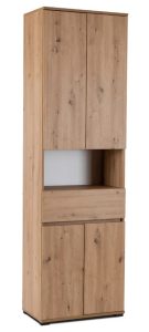 Zamykany regał słupek 60 cm dab artisan L5-A28
