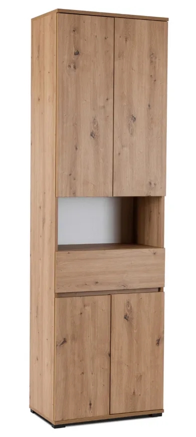 Zamykany regał słupek 60 cm dab artisan L5-A28