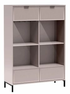 Witryna z lamelami w kolorze cashmere K4-F12
