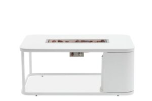 Palenisko gazowe postokątne FOGO  121×85 Marroni Grills białe