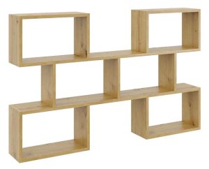 Skandynawska półka na książki w kolorze dąb artisan A5-E16