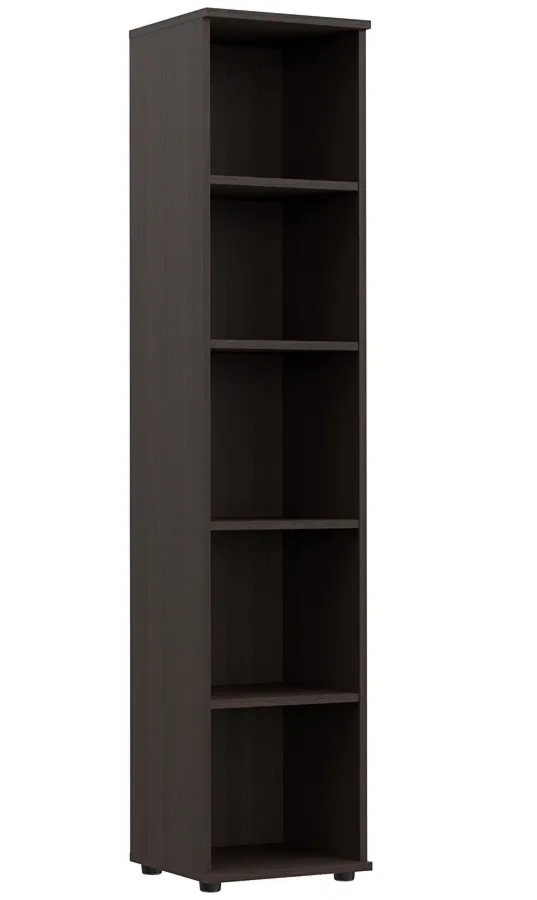 Minimalistyczny Regał Biurowy 5 Półek Wenge G9-C37