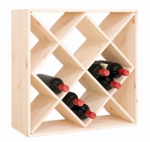 Klasyczny regał na wino z drewna sosnowego B3-M59