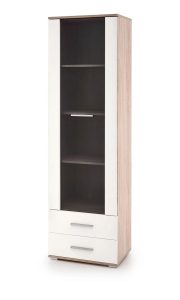 Witryna  biała + dąb sonomaS9-F29