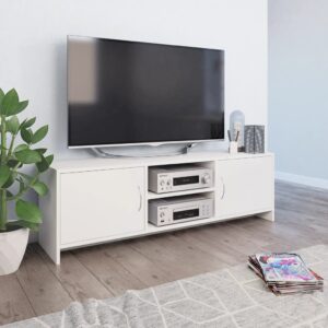 vidaXL Szafka pod TV, biała, 120x30x37,5 cm, materiał drewnopochodny