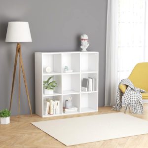 vidaXL Regał na książki, biały, 98x29x97,5 cm, materiał drewnopochodny