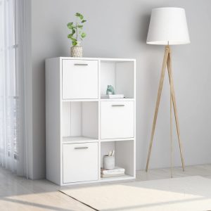 vidaXL Szafka, biała, 60×29,5×90 cm, materiał drewnopochodny