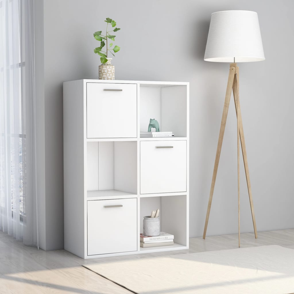 vidaXL Szafka, biała, 60×29,5×90 cm, materiał drewnopochodny