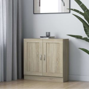 vidaXL Szafka, dąb sonoma, 82,5×30,5×80 cm, materiał drewnopochodny