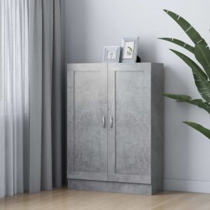 vidaXL Szafka, szarość betonu, 82,5×30,5×115 cm