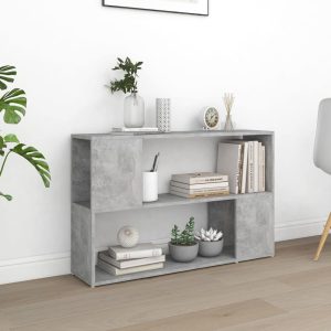 vidaXL Regał na książki, betonowy szary, 100x24x63 cm