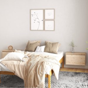 vidaXL Szafki ścienne, 2 szt., 60x30x35 cm, lite drewno sosnowe
