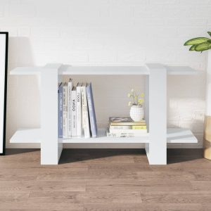 vidaXL Regał na książki, biały, 100x30x51 cm, materiał drewnopochodny
